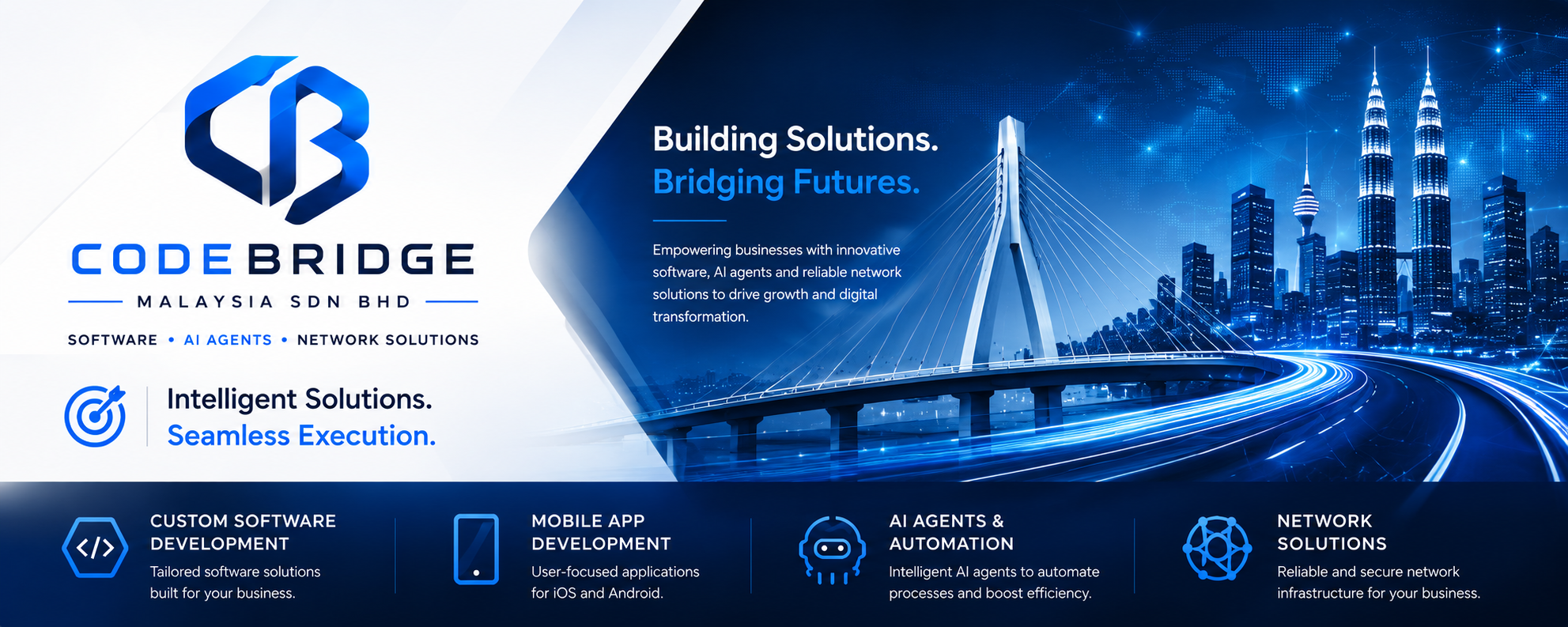 CodeBridge Malaysia — software, AI and network engineering team